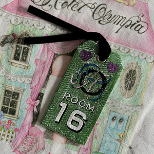 Embroidered luggage tag